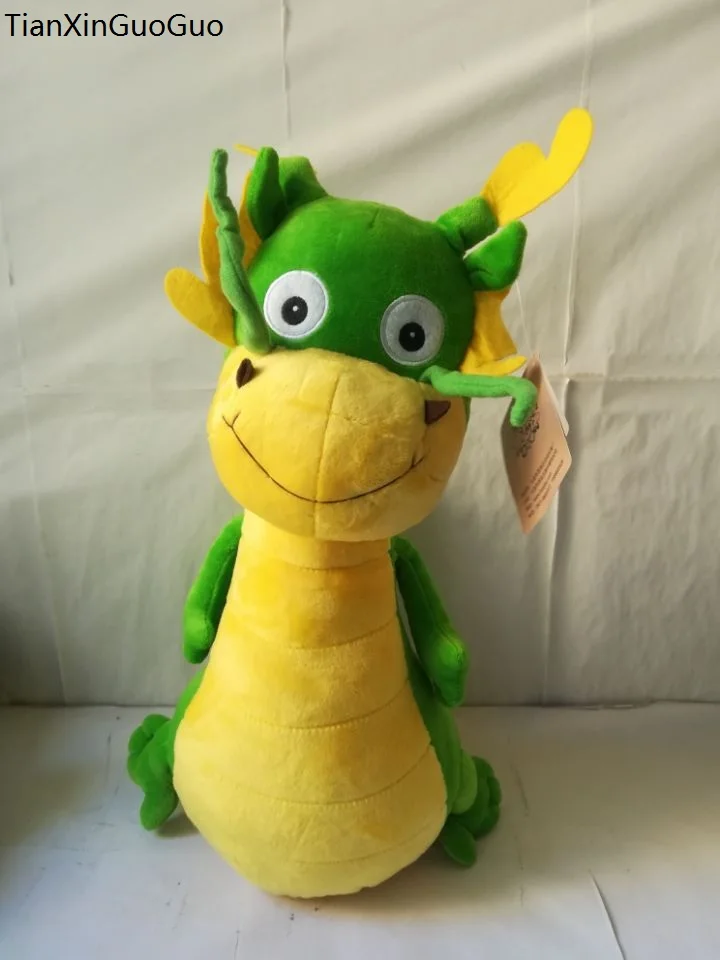 large 40cm lovely cartoon dragon soft plush toy Chinese tranditional mascot dragon plush doll birthday gift w0329