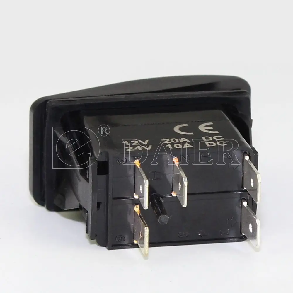 1PCS SPST 5PIN ON-OFF Marine Switch Waterproof Car Auto Switch With Red Dual LED Light