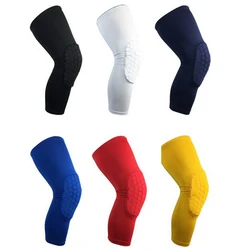 1PCS Hex Honeycomb Knee Pad For Basketball Volleyball Sports Support Brace Knee Protector Patella Men Women Leg Sleeve Kneepad