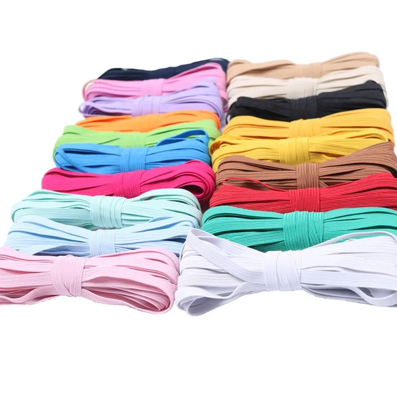 Hot sell Colorful high-elastic round elastic bands 6mm rope rubber band line spandex ribbon Waist band garment accessoty5BB5627