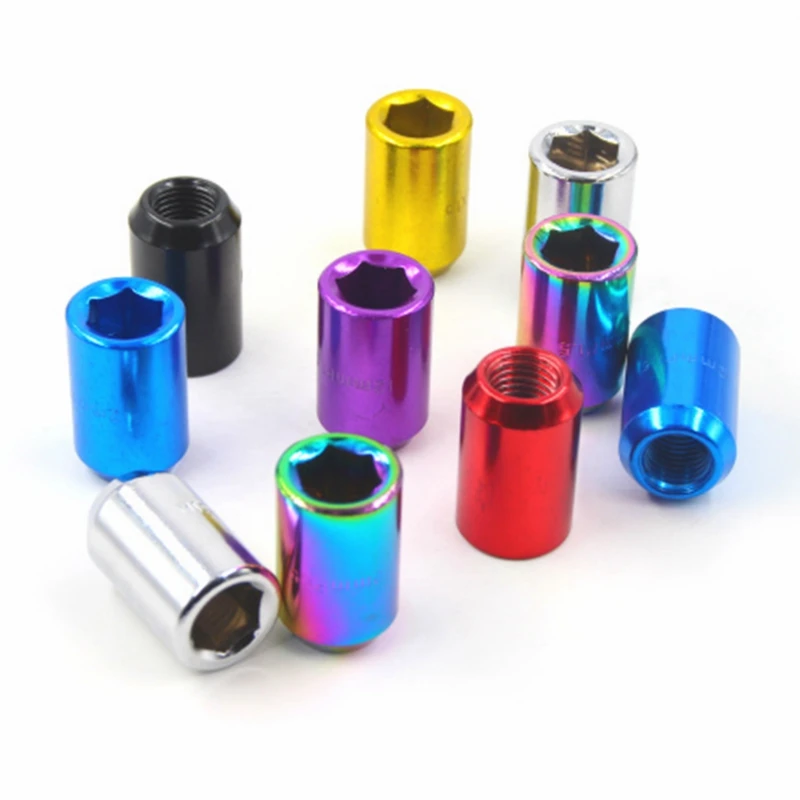 New 20pcs Anti-theft Racing Car Wheel Lug Nuts M12x1.5/1.25 NEO CHROME Wheel Rims Nuts Lock Kit For Ford Honda Toyota Hyundai