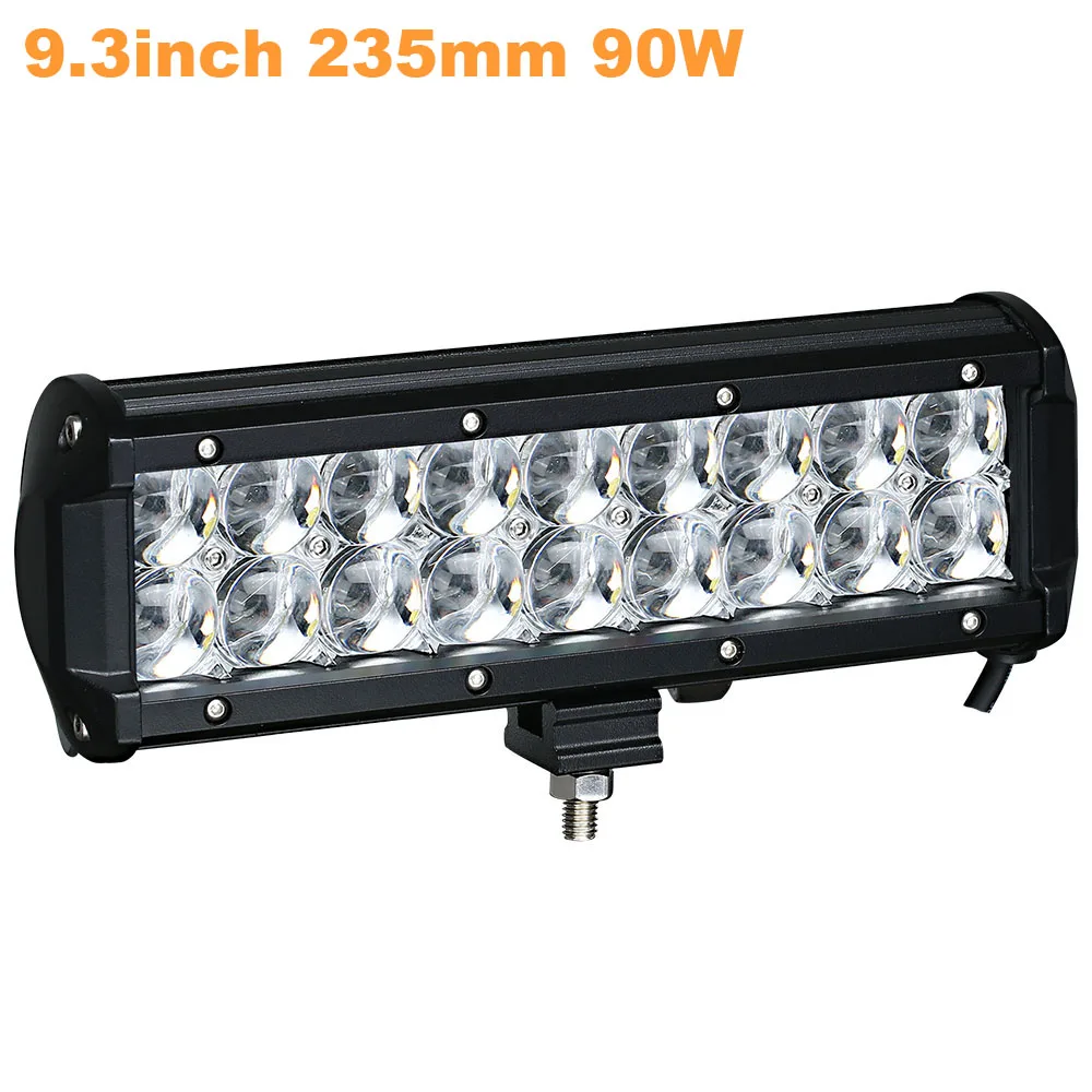 Weketory 4 6.5 9.3 12 17 Inch 30W 60W 90W 120W 180W 5D LED-werklampbalk voor auto Boot Off Road 4WD Truck Auto SUV ATV 12V 24V
