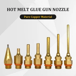 Glue Gun Nozzles Pure Copper Small Bore Long Large Diamter 1.5x32mm 1.0x36mm 2.0x50mm 3.0x70mm for Power Tools Hot Melt Glue Gun