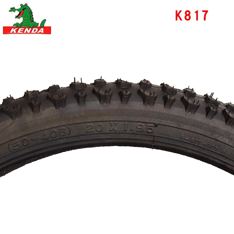 KENDA-Mountain Bike Tire Parts, K817 Steel Wire, 16, 20 Inches, 16x1.95, 20x1.95, Big Tooth Pattern, Cross-Country Bicycle Tire