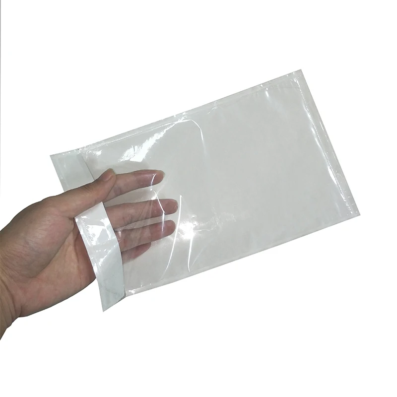 50PCS/14sizes Packing List Envelope Clear Face Invoice Slip Enclosed Pouch Self Adhesive Shipping Invoice Label Envelopes