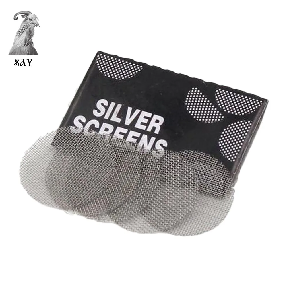 SY 100Pack Multifunctional Hookah Water Pipe Stainless Steel Tobacco Smoking Accessories Metal Filters Smoke Pipes Screen Gauze