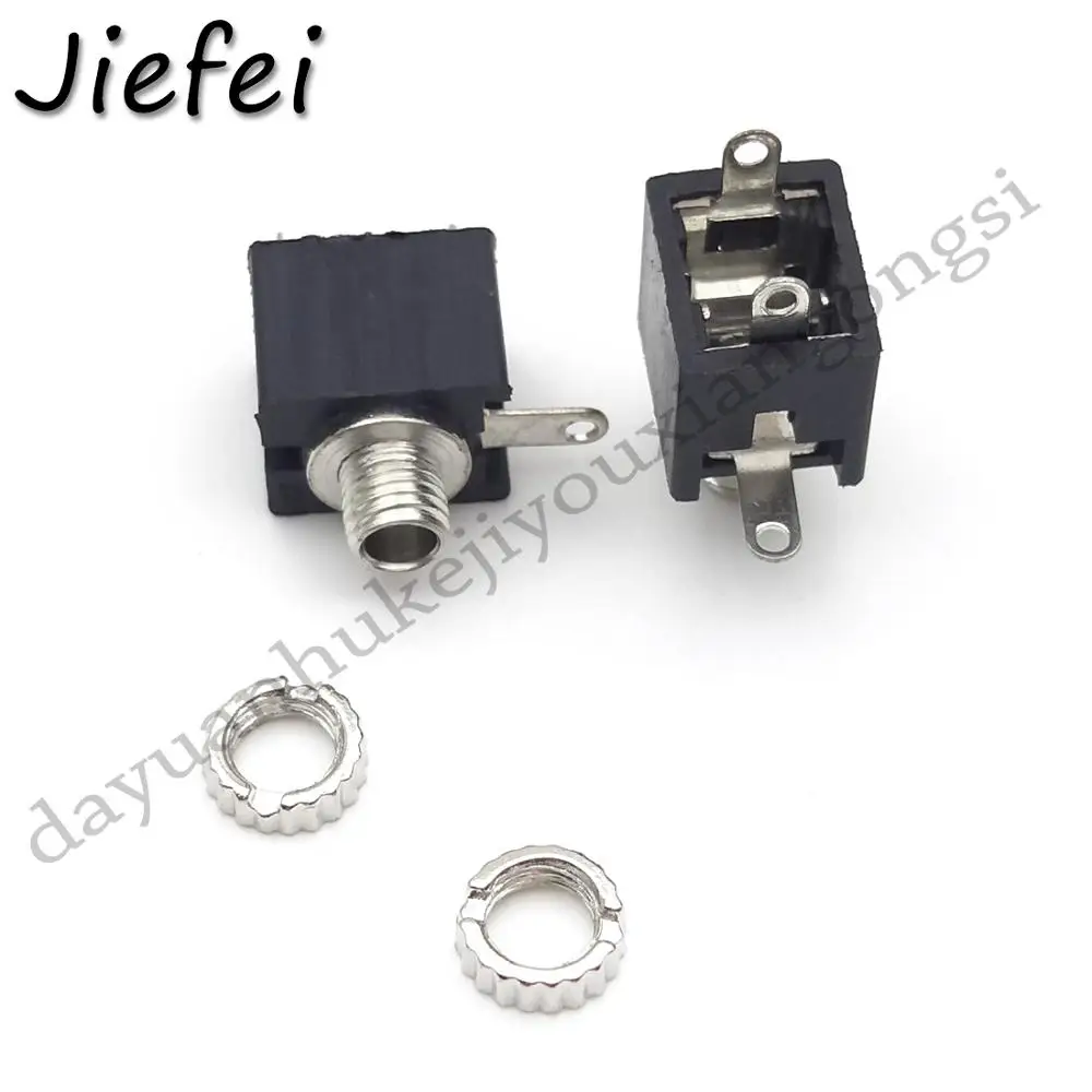 20pcs 2.5mm / 3.5mm PCB Female Audio Mount Jack Connector 3 Pin DIP Headphone Jack Socket Mono Channel Double Track Socket