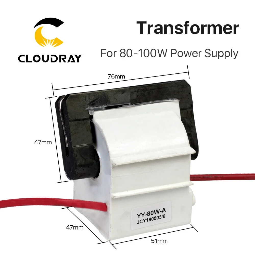 Cloudray High Voltage Flyback Transformer for CO2 80W Laser Power Supply