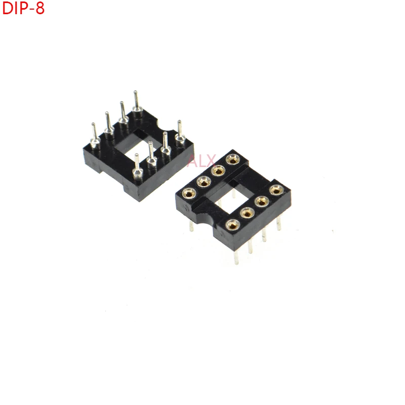 

20PCS DIP8 IC ROUND HOLE SOCKET 8p DIP CHIP TEST HOLDER Adaptor 8 PIN dip-8 DIP 8PIN 2.54MM PITCH CONNECTOR