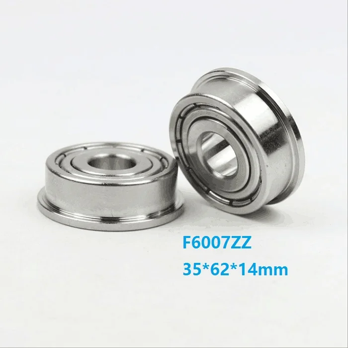 

5pcs/10pcs F6007ZZ F6007 ZZ F6007Z 35x62x14mm Double metal cover Flange Deep Groove Ball Bearing 35*62*14mm F6007-ZZ