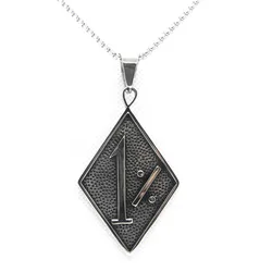 1% Biker Pendant 316L Stainless Steel Jewelry Men Boys Motocycles Necklace With 60cm Chain Support Dropship