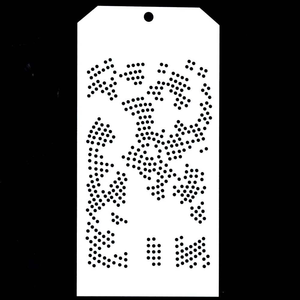 12*24 cm DIY Craft Splatter Polka Dot Stencil for Wall Painting Scrapbooking Stamping Album Decorative Embossing Paper Cards