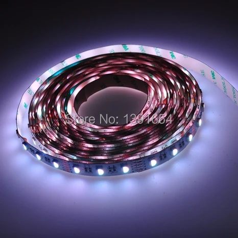 4IN1 SMD 5050 LED Strip Light RGBCW RGBNW RGBWW Color Chaning Flexible 60leds/M 12MM PCB DC12V/24V IP20 CE DHL Free Shipping