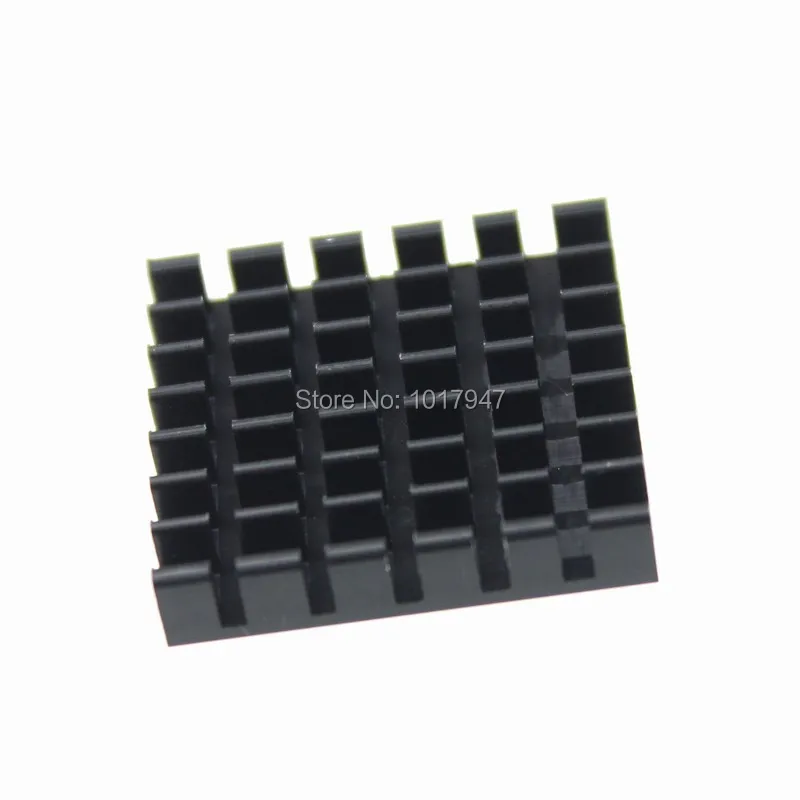 20 Pieces LOT 25x25x5mm Aluminum Heatsink Black Heat Sink For IC Chip