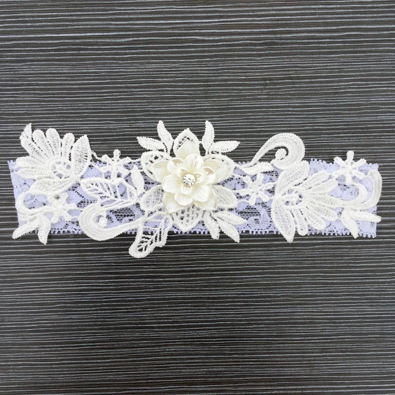 

Fashion Bride Garter Lace flowers Wedding Women's Sexy Toss Garters Marriage Ceremony Thigh ring suspenders Bridal Gift