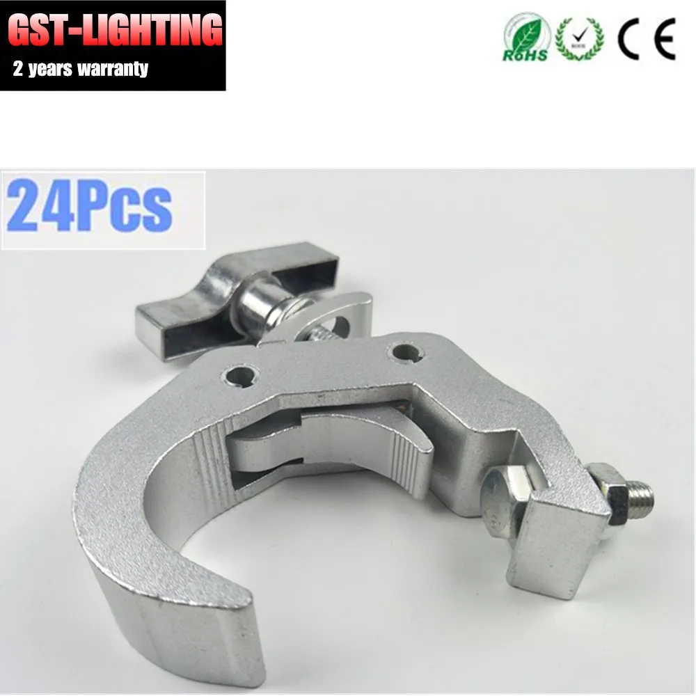 24pcs/lot 40-70mm Aluminum Stage Lighting Clamps Truss Fastener Dj Hanging 200kg professional clamp