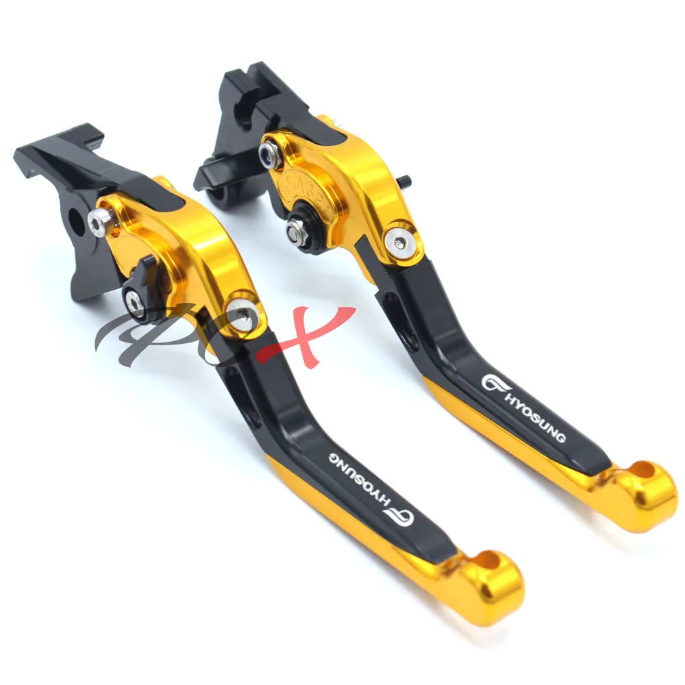 Motorcycle CNC Billet Aluminum Extendable Brake Clutch Levers For For Hyosung GT250R 2006-2010 GT650R 2006-2009 GT250 R/GT650 R