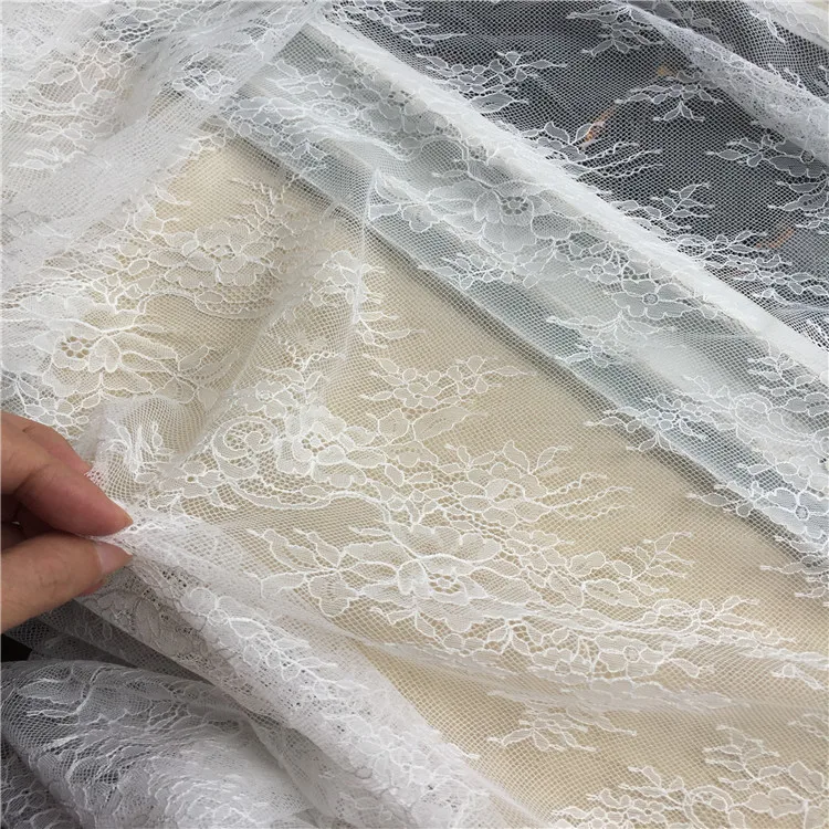 3M long eyelash lace trim traditional wedding lace fabric white red violet Table Cloth DIY Crafts