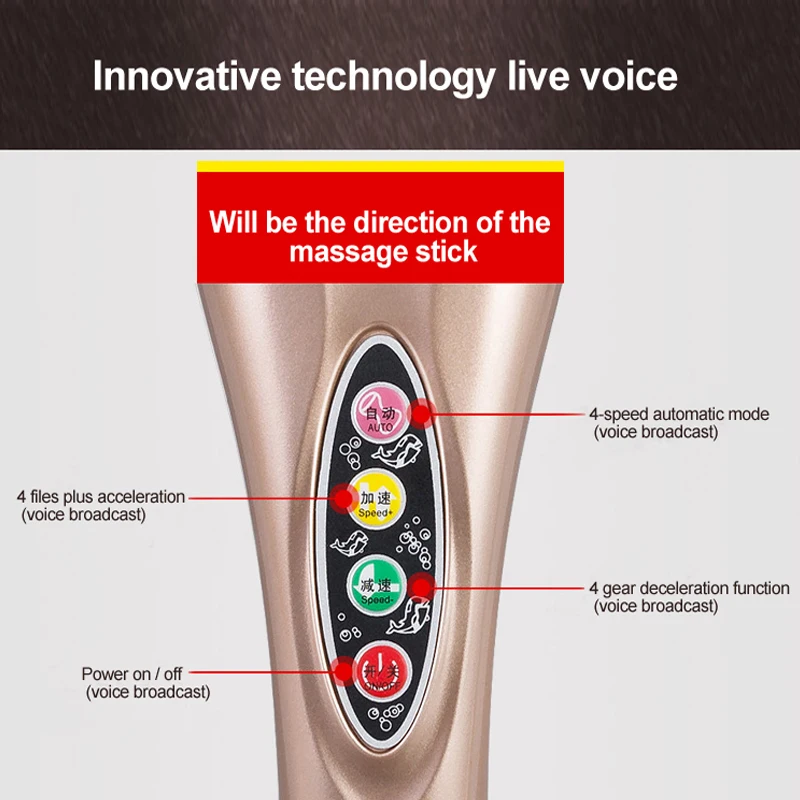 w10 New Electric Dolphin Massager neck massage hammer.Vibration body massage stick.Roller Cervical vertebra massager device