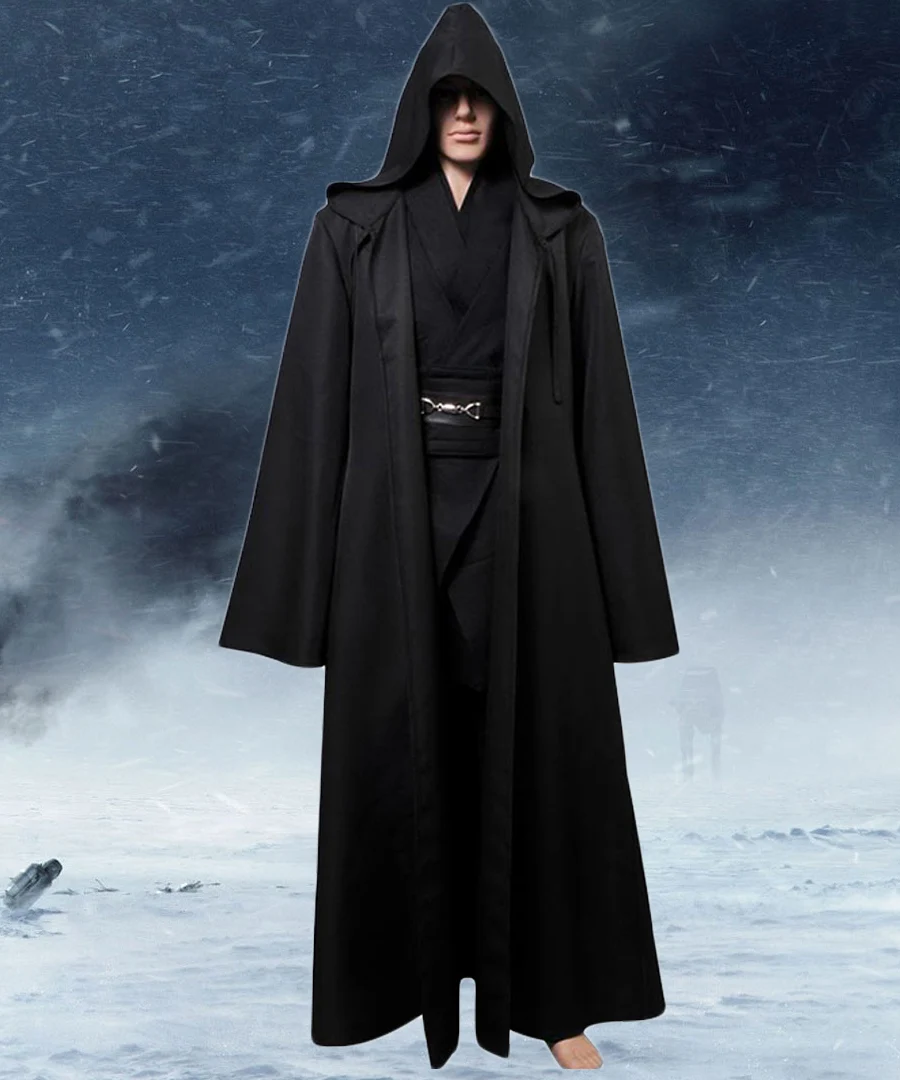 Anakin Skywalker Black Outfit Cosplay Star Anakin Skywalker Wars Cosplay Costume Black Version Custom Made Unisex Any Size