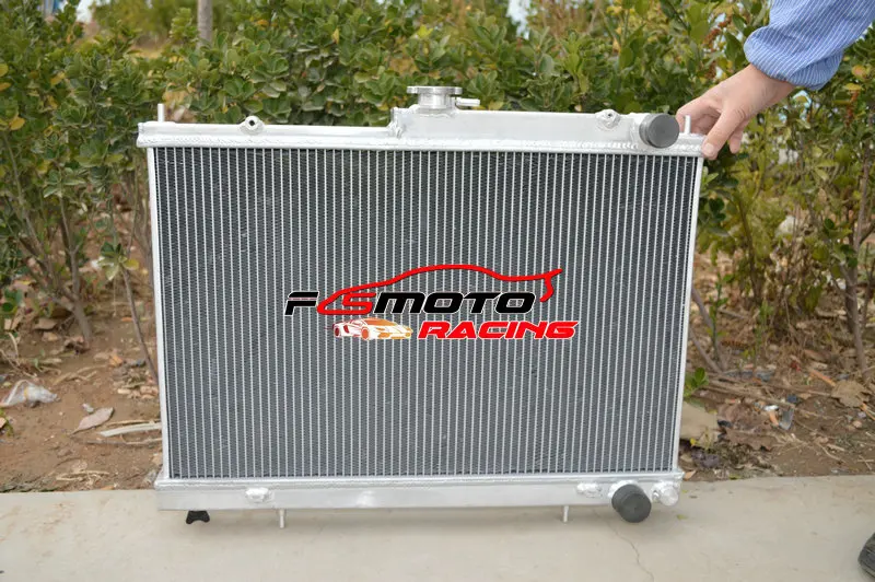 All Aluminum Radiator + Shroud+ Fan Racing For Nissan Skyline R33 R34 GTR GTS-T