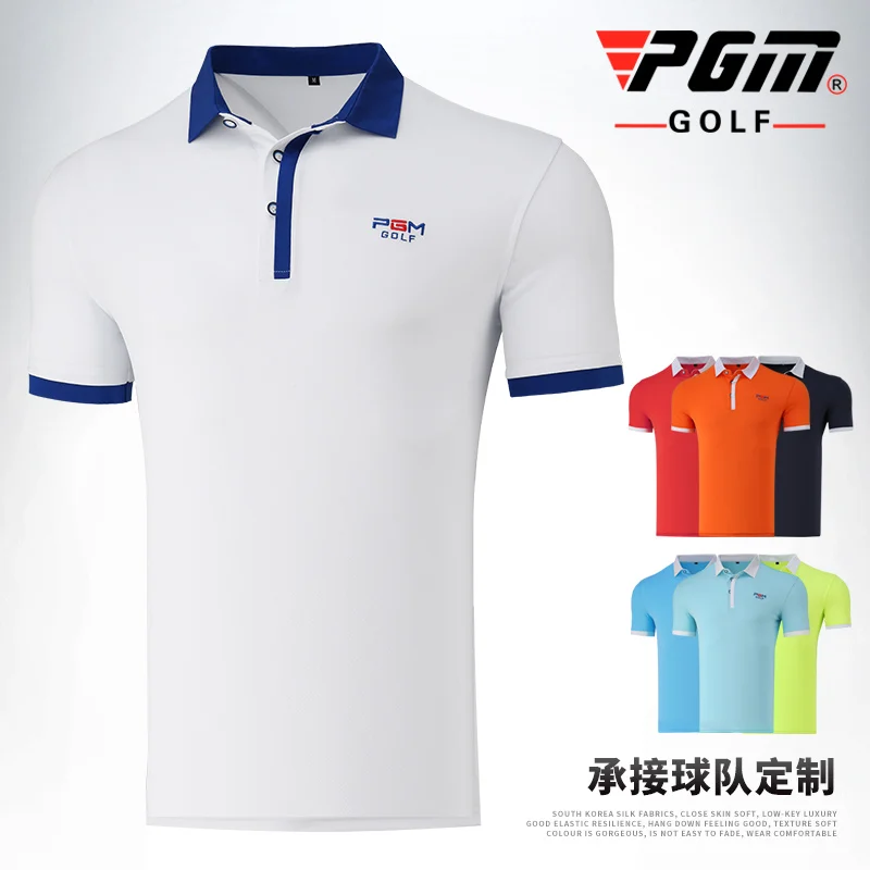 Brand Ultra-thin ! PGM Men Golf Clothing Short-sleeved Shirts Match Company/sportswear Golf /Tennis Clothes T-shirt Dry Fit New