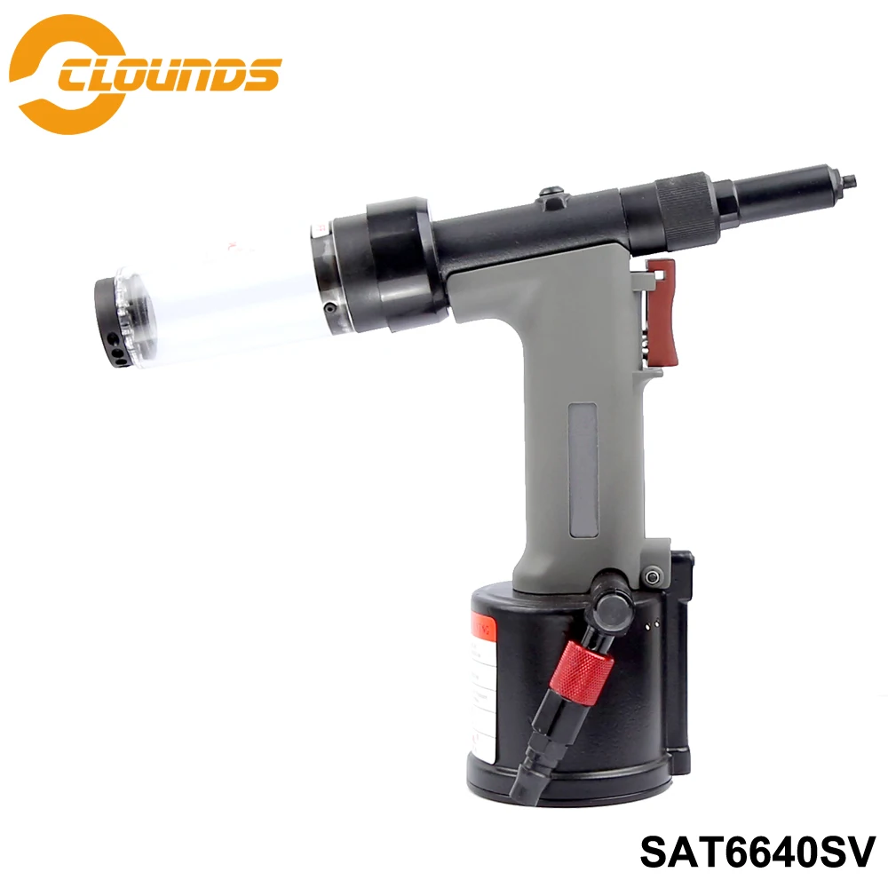 SAT6640SV นิวเมติกอุตสาหกรรม Nail Rivet เครื่องมือ Multi - ใช้ 4850N ดึง Force Air Riveter Gun