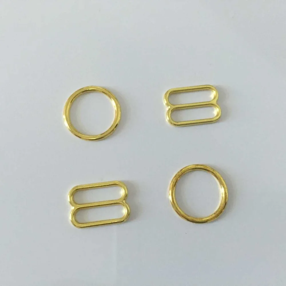 

High quality adjustable rings for bra gold plated Ring Slider Hook