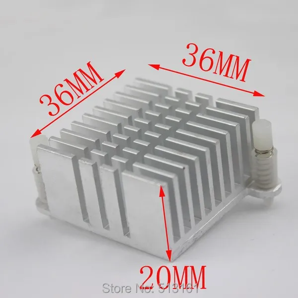 1 sztuk aluminium mostka północnego 36mm x 36mm x 20mm Mini IC chłodzenie chłodnicy radiator
