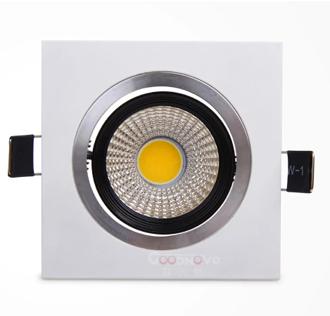 NEW Embedded COB LED Downlights Square 7W 9W 12W 15W LED Spot lamp AC85-265V LED Recessed Ceiling Lamp Warm white/Cold white