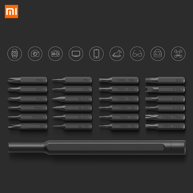 Original Xiaomi Mijia Wiha 24 in 1 Precision Screw Driver Kit 60HRC Magnetic Bits Mi Home Kit Repair Tools