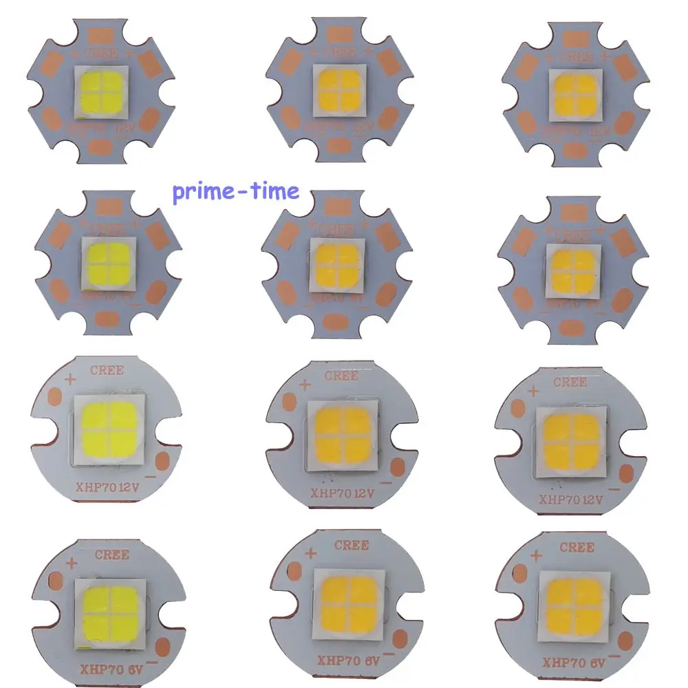 XHP70 XHP 70 Cool White Neutral White Warm White High Power LED Emitter 30W 6V Or 12V Doide On 16mm 20mm Copper PCB