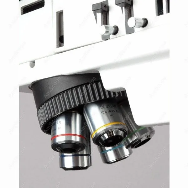 Microscopio metallurgico-AmScope Forniture 50X-500X Microscopio Metallurgico Polarizzazione Campo Scuro con 3MP Fotocamera Digitale