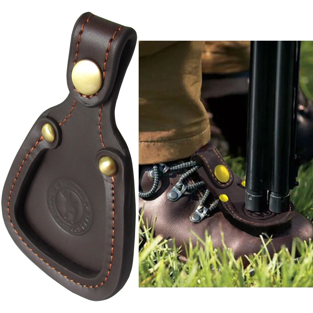 Tourbon Hunting Leather Toe Pad Shoes Protector Sporting Clays Shooting Barrel Rest Trap Game Accessories