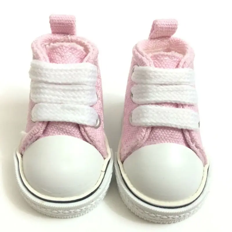 BEIOUFENG 5CM Fashion Doll Shoes Causal Canvas Shoes for BJD Dolls,1/6 Bjd Doll Footwear Sports Shoes for Dolls Sneakers 2 Pair