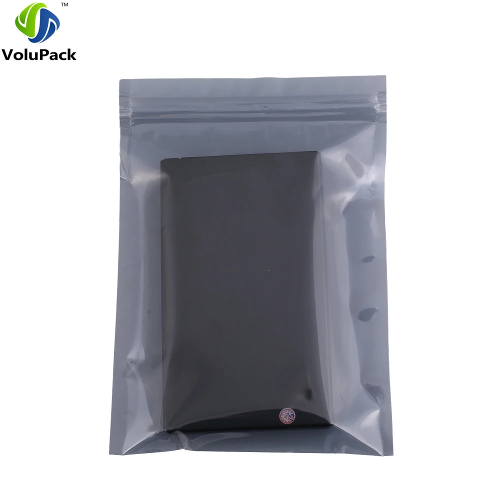 Moisture Proof Antistatic Bags with Zipper, Translucent Barrier Packaging Bags, Electronic Accessories, 13x18cm,5x7in, 100Pcs