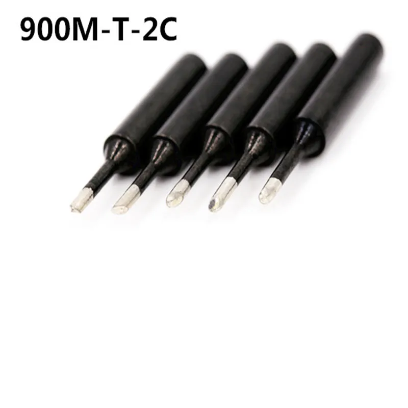 SZBFT 5piece Black 900M-T-2C Series Horseshoe type iron head Welding tip Soldering iron tip 900M-T 1C 3C 4C K B I SK 1.2D 1.6D