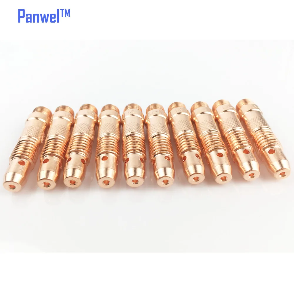 

10pcs TIG Collet Body Size 1/16" 1.6mm 10N31 Copper Material Fit WP-17 18 CK26 A-150 DB SR PTA Torches