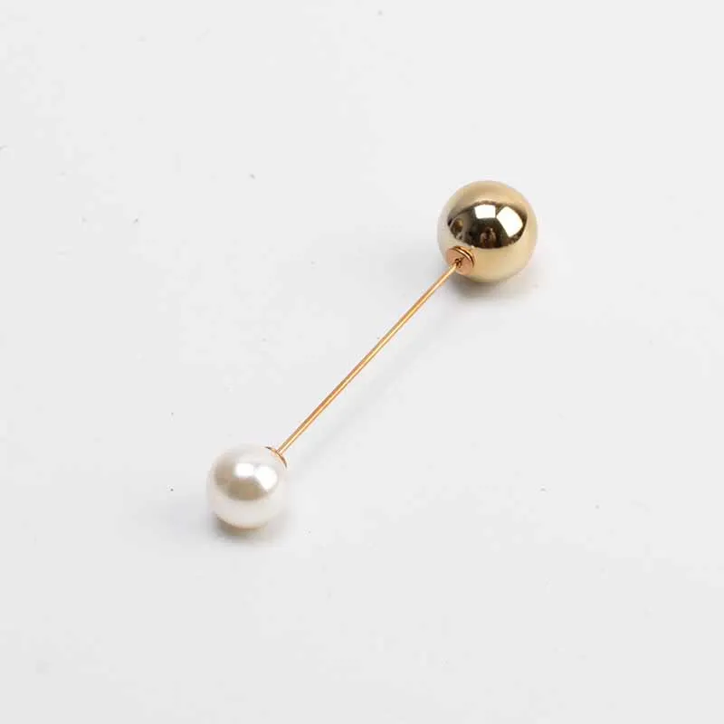 2026Fashion 1Pc Woman/Girl Imitation Pearl Brooch Classic Charm High Quality Accessories Simple Double Pearls Brooches All-match