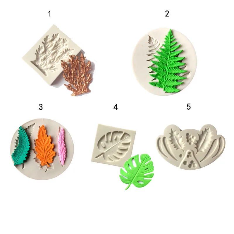 Sugarcraft Sea and tree grass Silicone mold fondant mold cake decorating tools chocolate mold