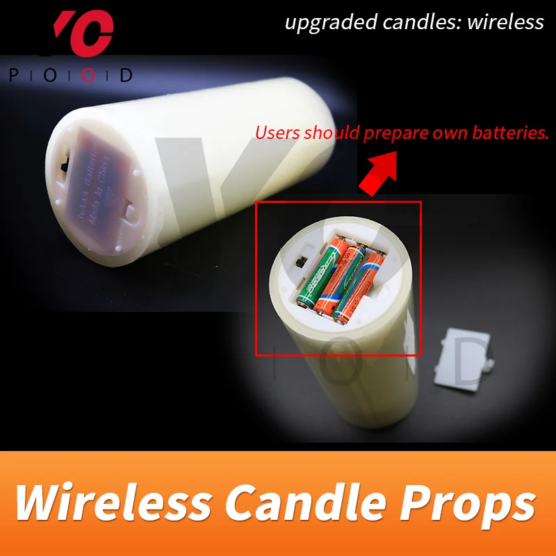 Wireless Candles Prop YOPOOD Escape Room Blow on or out the candles with or no order to escape the chamber room takagism game