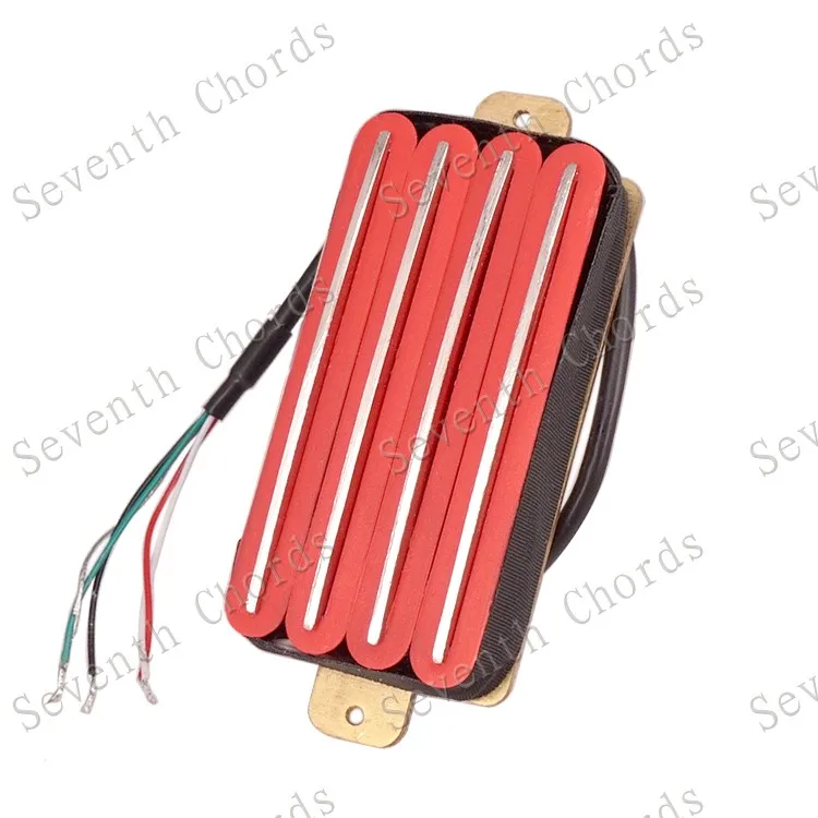 1 Stück Hot Rail 2-Dual Blade Humbucker-Tonabnehmer für E-Gitarre, 4-Draht-Tonabnehmer, 4 Farben, Gitarrenteile und Zubehör – Detail 7