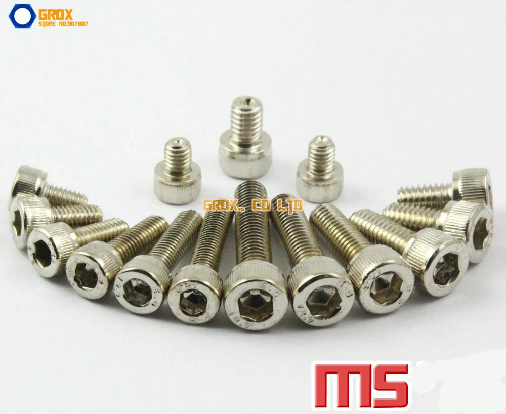 

M5 Nickel Plated Allen Bolt Hex Socket Cap Screw 12.9 Grade Alloy Steel