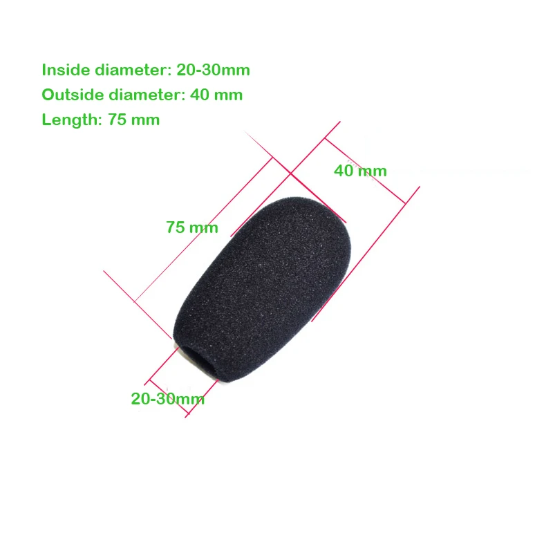 3pcs Black Mic Foam Covers Windscreen Wind Shield Sponge Foam Cover Protector for Lapel microphone Small