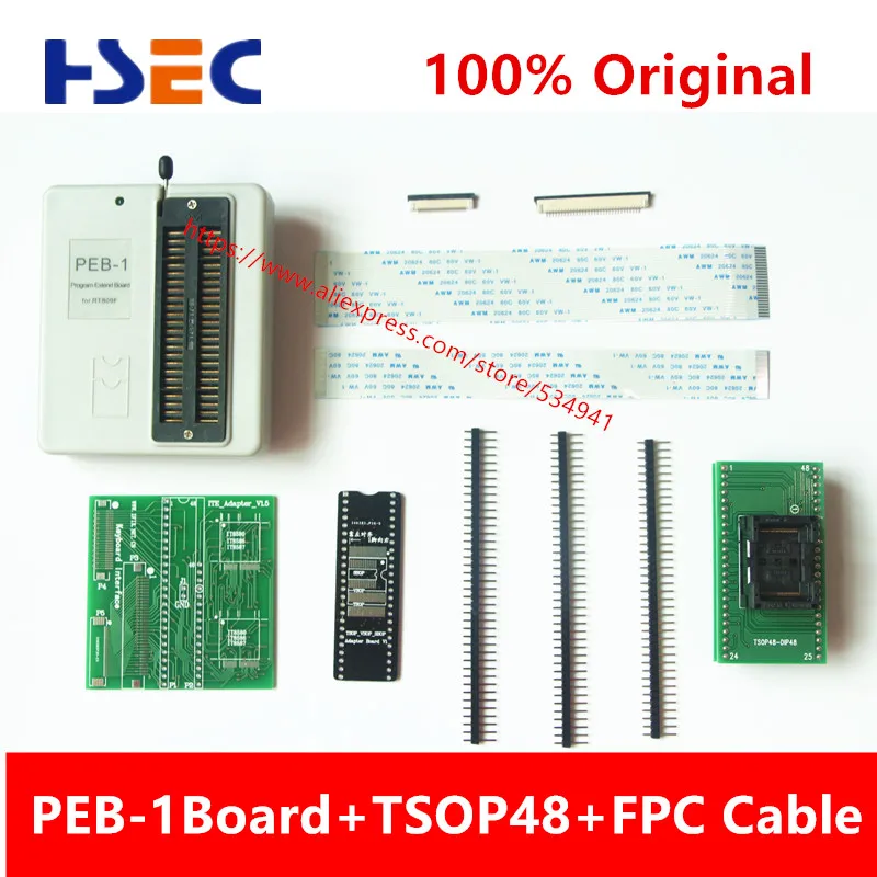 Плата расширения PEB-1 + TSOP48 + кабель FPC для программатора RT809F, поддержка IT8586E IT8580E29/39/49/50 series 32/40 /48 feet BIOS