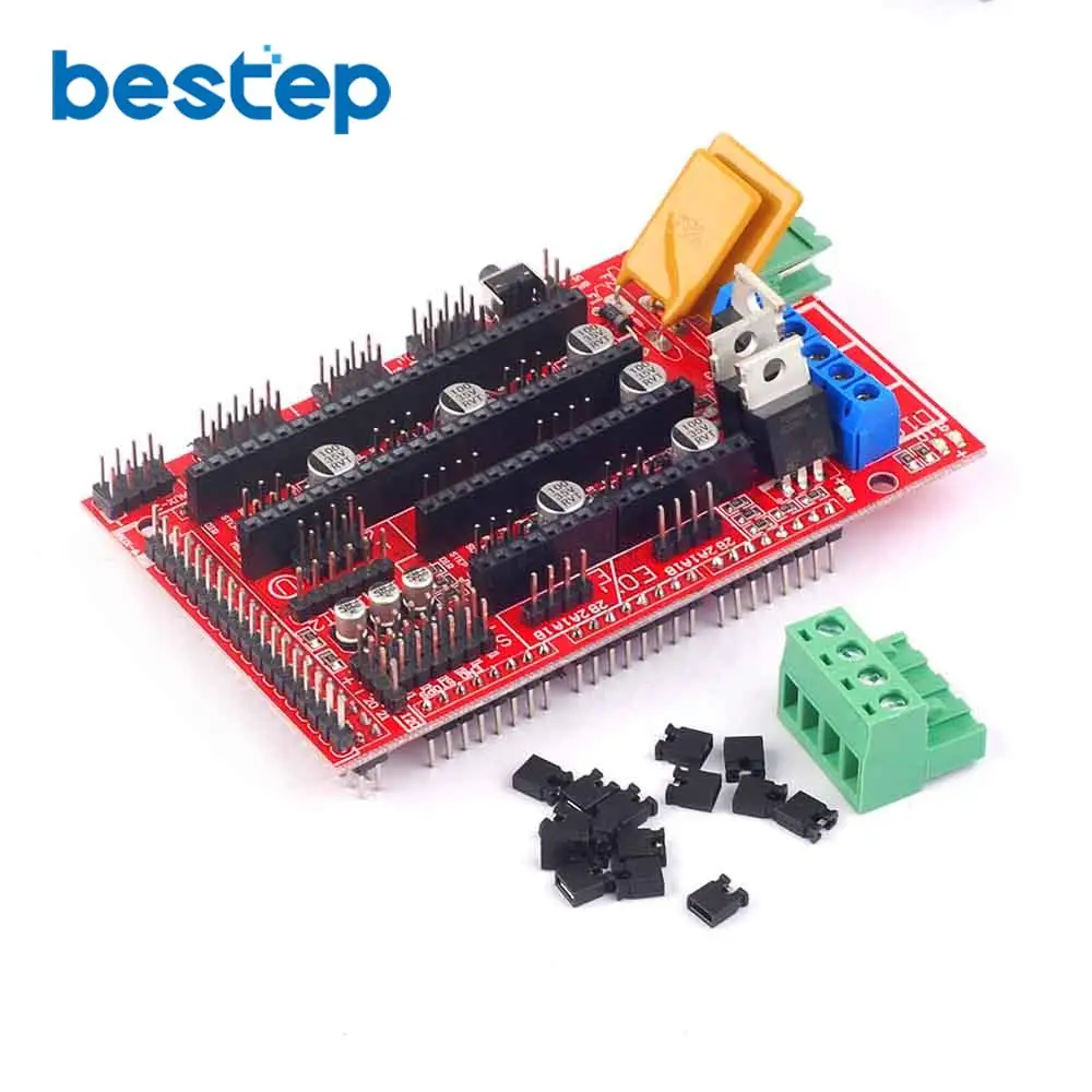 RAMPS 1.4 Control Board Panel Part Motherboard 3D Printers Parts Shield Red Black Controls Ramps1.4 Boards Accessories