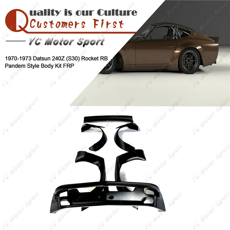 

Fiber Glass PD Style Bodykit Fit For 1970-1973 Datsun 240Z S30 RB Body Kit Front Beam Lip Fender Flare Rear Wing