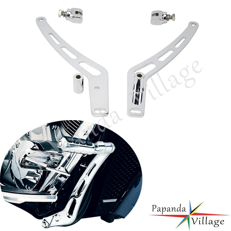 A Pair Motorbike Foot Pegs Pedal Cruise Peg Mount Bracket For Honda VTX1300 Retro VTX1300S VTX1300T 2003-2009 VTX1300C 2004-2009