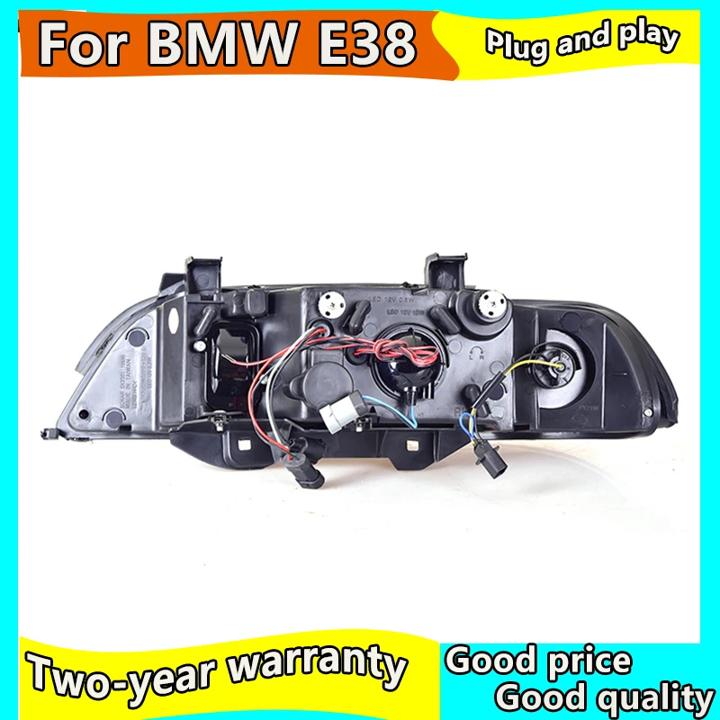 Car headlight For BMW E38 headlights 1998-2002 For E38 head lamp led DRL front Bi-Xenon Lens Double Beam HID KIT