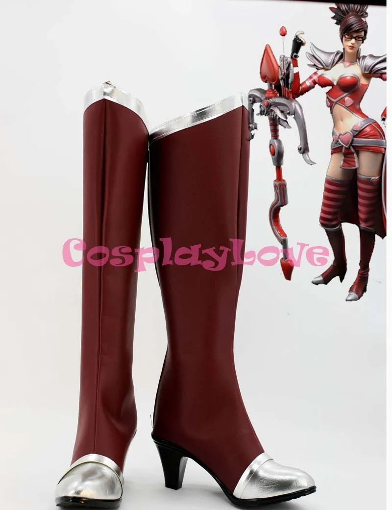 Custom Made American Game LOL Vayne Cosplay Shoes Cosplay Shoes Long Boots For Christmas Halloween